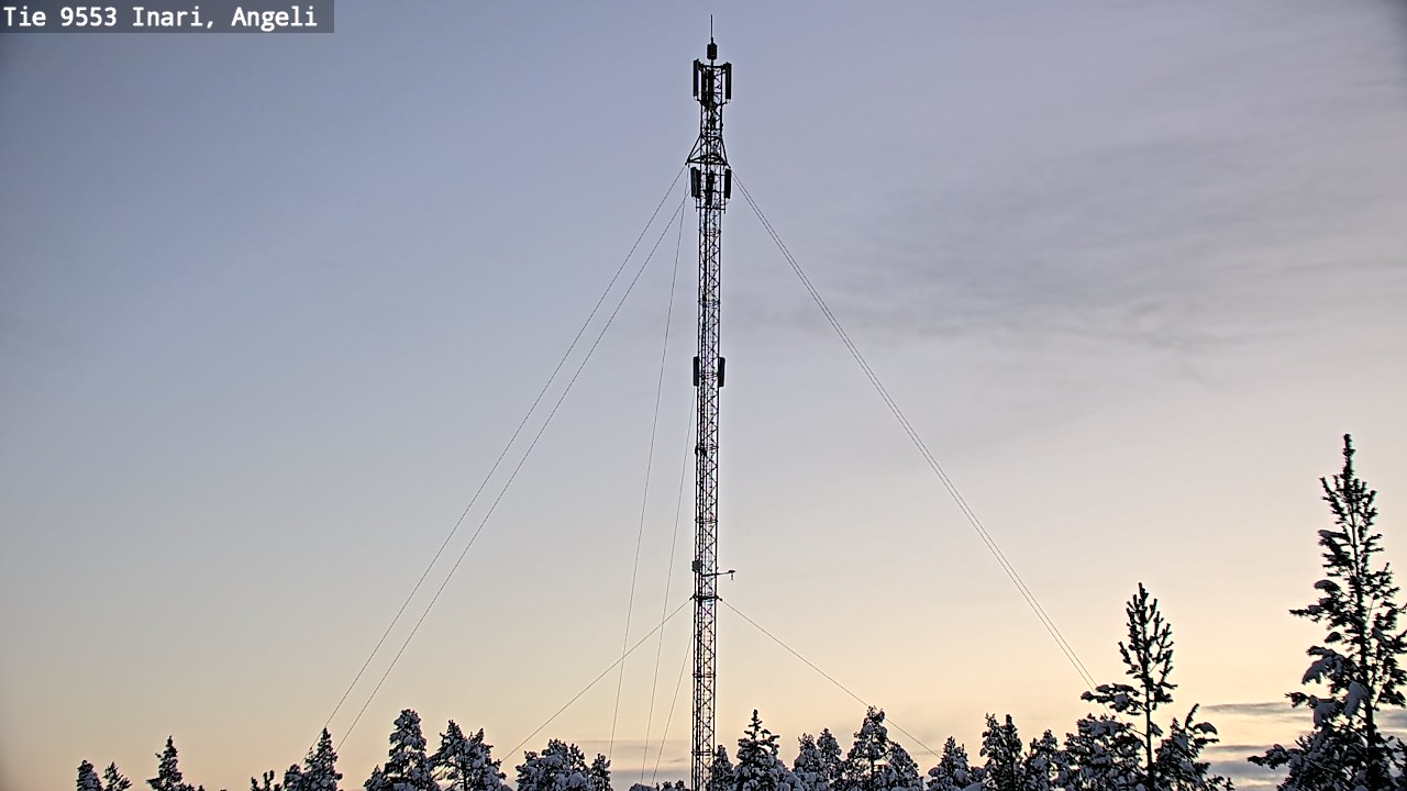 Weather Camera Image Road 9553 Inari, Angeli, Lintupuolivaara, Inari, Lappi