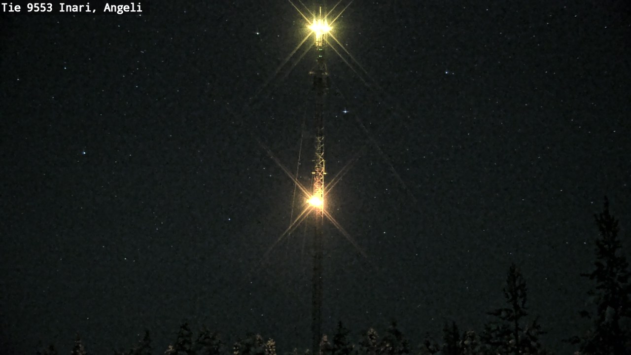 Weather Camera Image Väg 9553 Inari, Angeli, Lintupuolivaara, Inari, Lappi