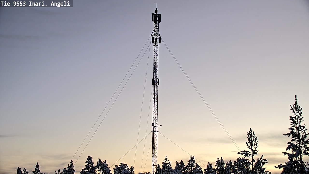 Weather Camera Image Road 9553 Inari, Angeli, Lintupuolivaara, Inari, Lappi