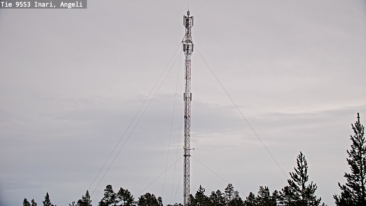 Weather Camera Image Road 9553 Inari, Angeli, Lintupuolivaara, Inari, Lappi
