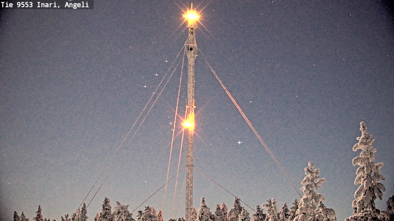 Weather Camera Image Road 9553 Inari, Angeli, Lintupuolivaara, Inari, Lappi