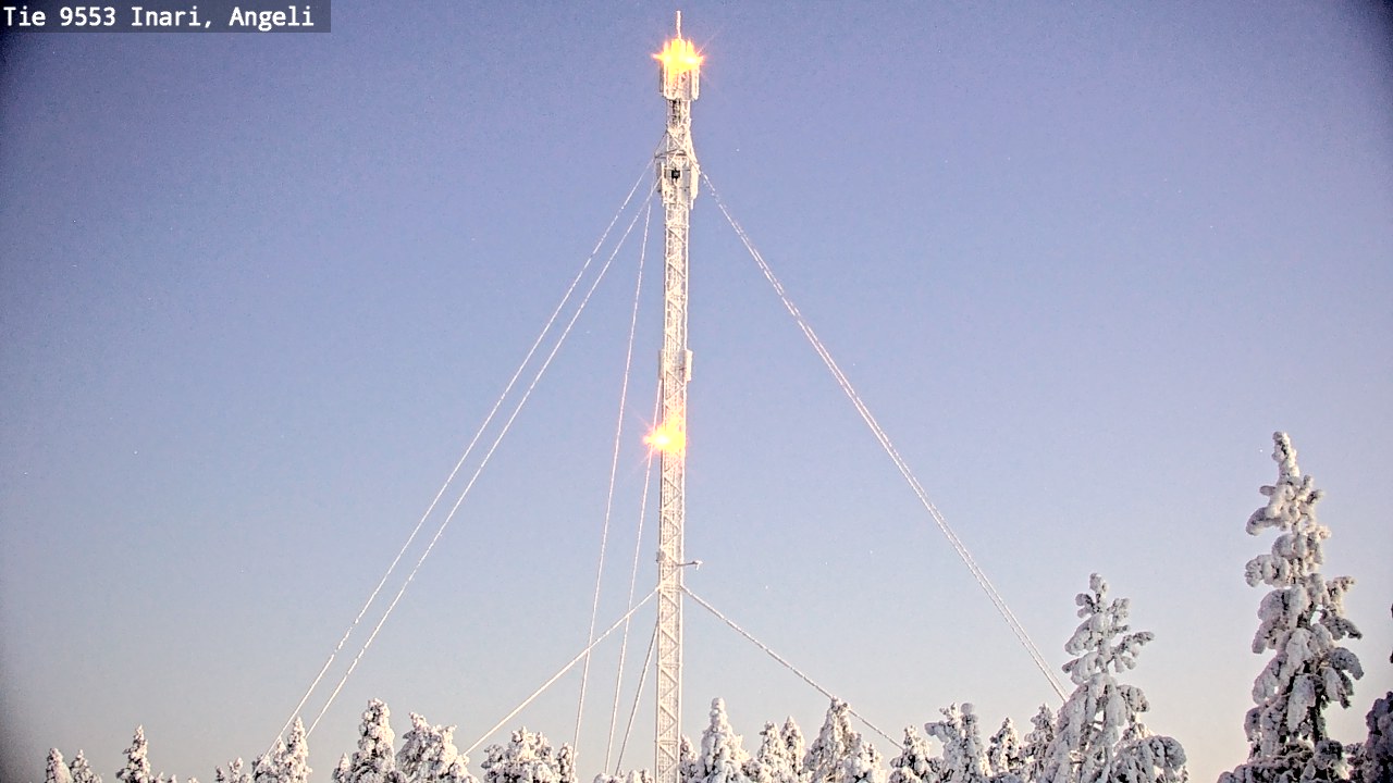 Weather Camera Image Road 9553 Inari, Angeli, Lintupuolivaara, Inari, Lappi