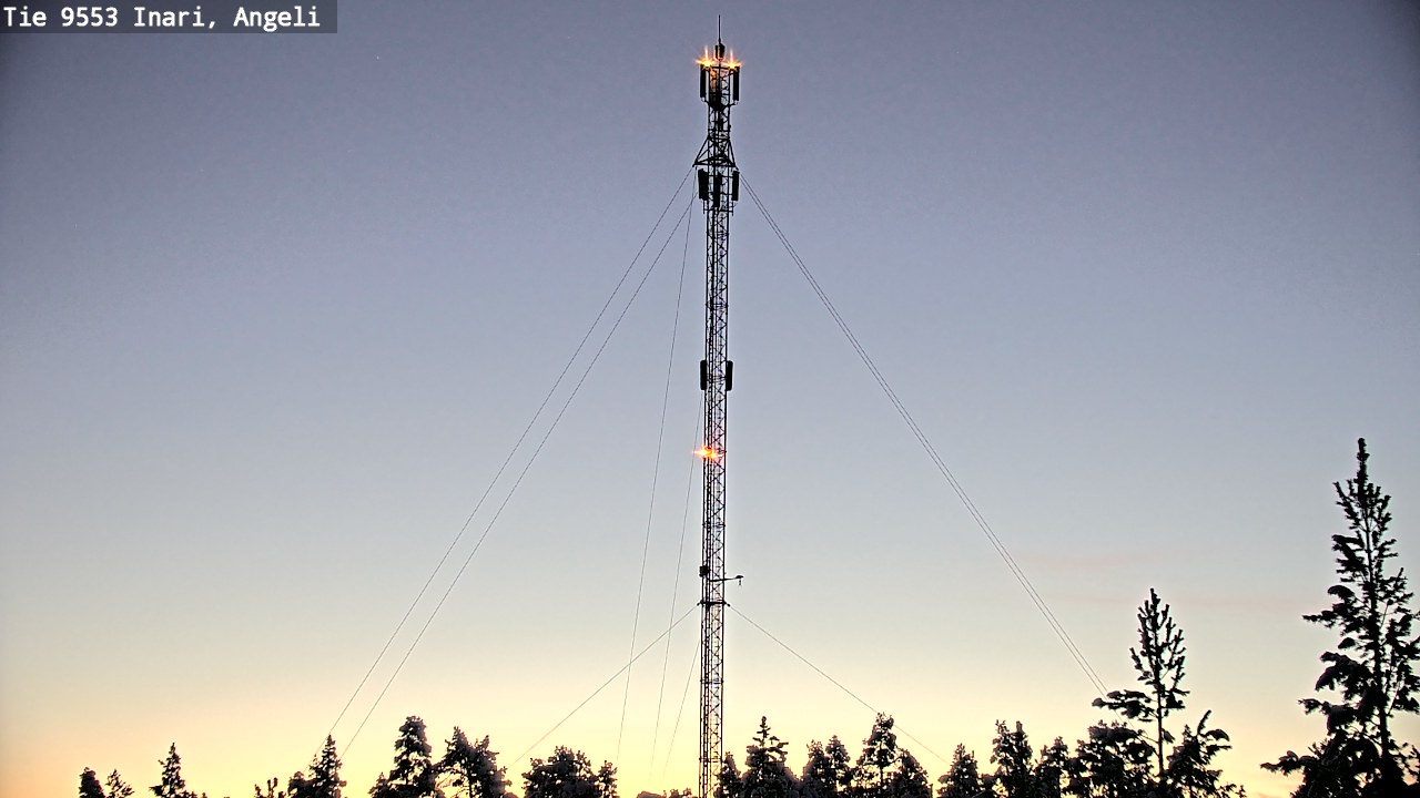 Weather Camera Image Road 9553 Inari, Angeli, Lintupuolivaara, Inari, Lappi