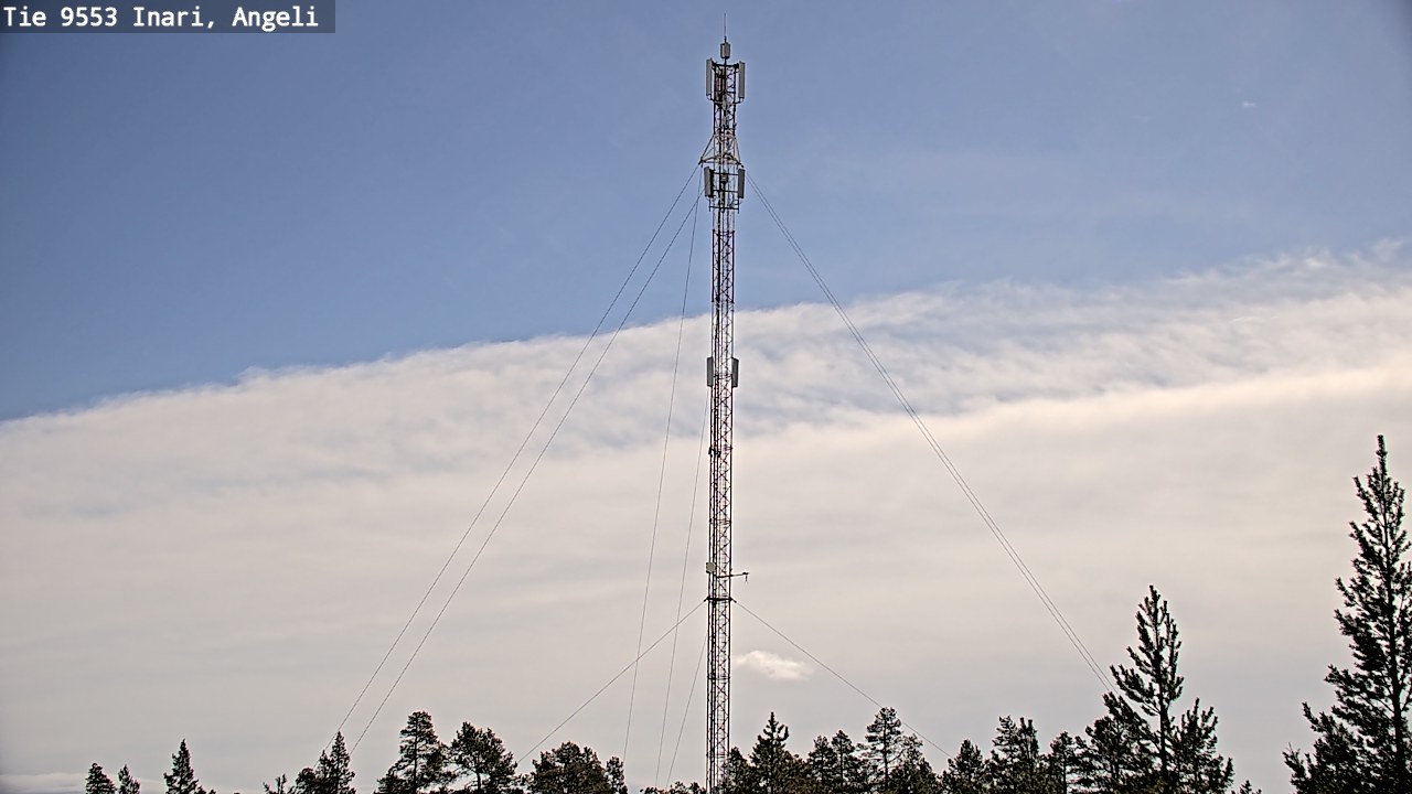 Weather Camera Image Road 9553 Inari, Angeli, Lintupuolivaara, Inari, Lappi