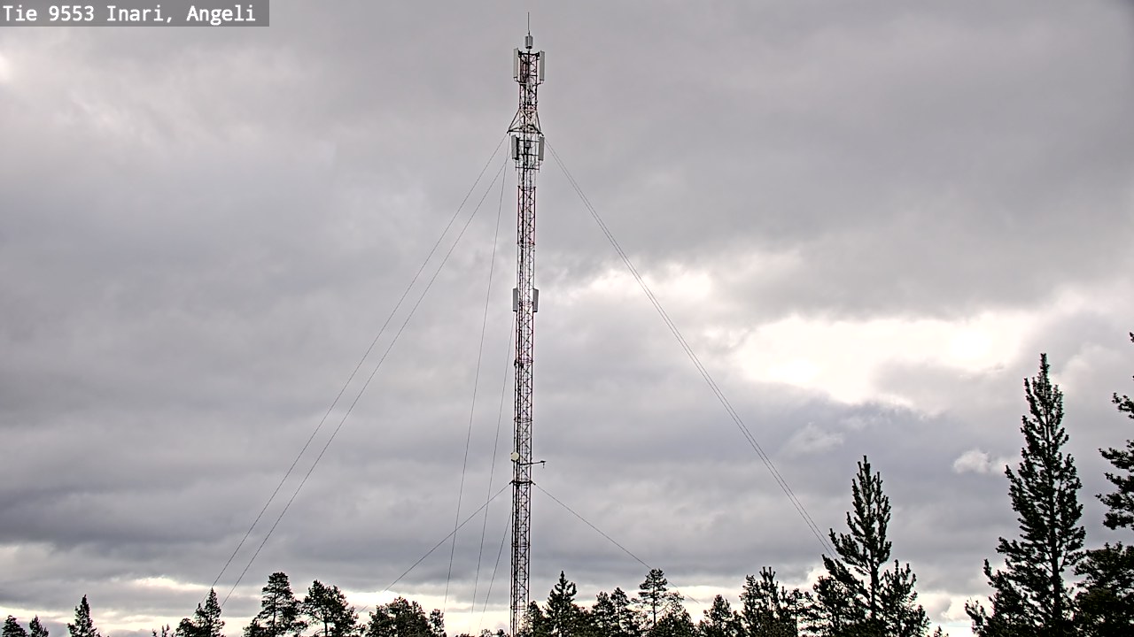 Weather Camera Image Road 9553 Inari, Angeli, Lintupuolivaara, Inari, Lappi