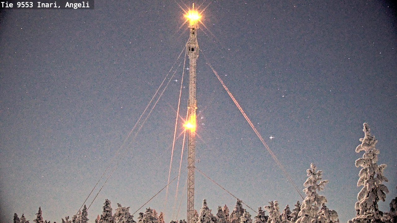 Weather Camera Image Road 9553 Inari, Angeli, Lintupuolivaara, Inari, Lappi