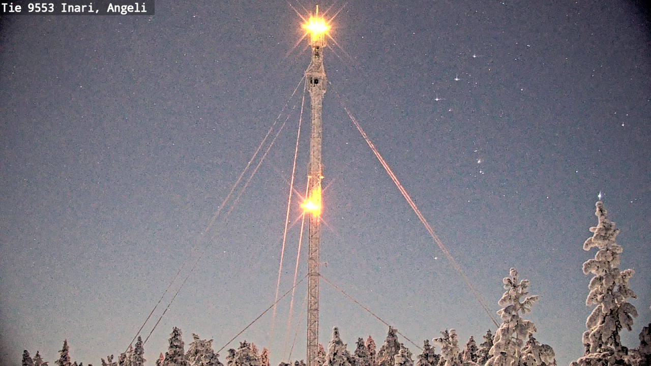 Weather Camera Image Väg 9553 Inari, Angeli, Lintupuolivaara, Inari, Lappi