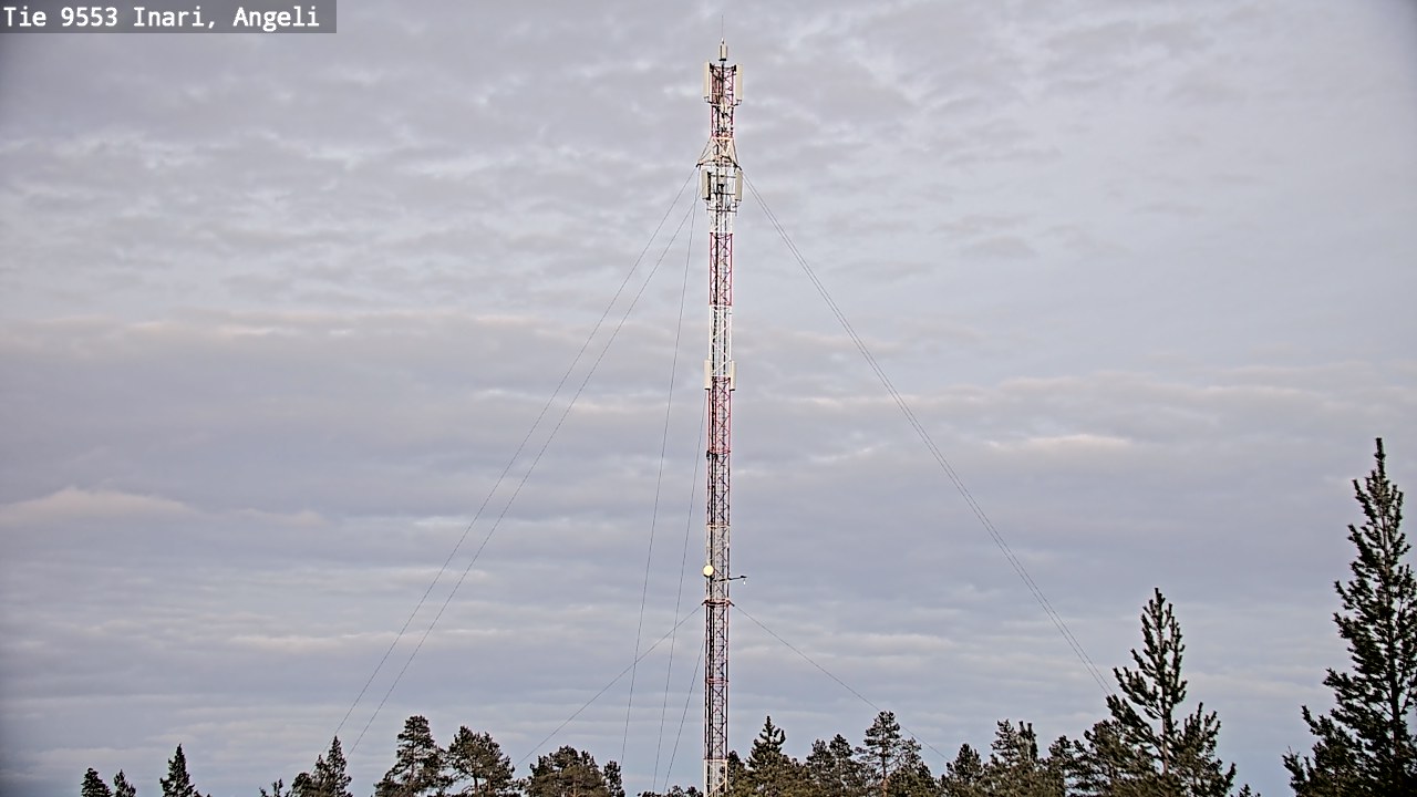Weather Camera Image Road 9553 Inari, Angeli, Lintupuolivaara, Inari, Lappi