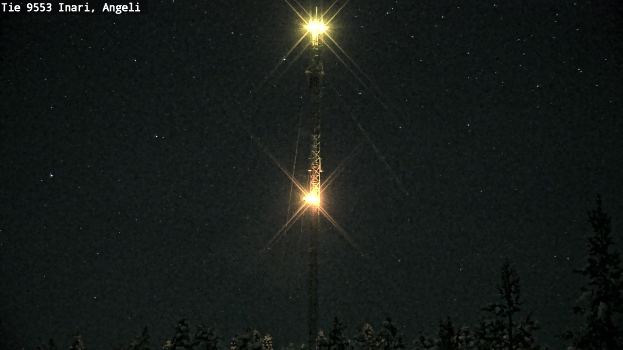 Weather Camera Image Väg 9553 Inari, Angeli, Lintupuolivaara, Inari, Lappi