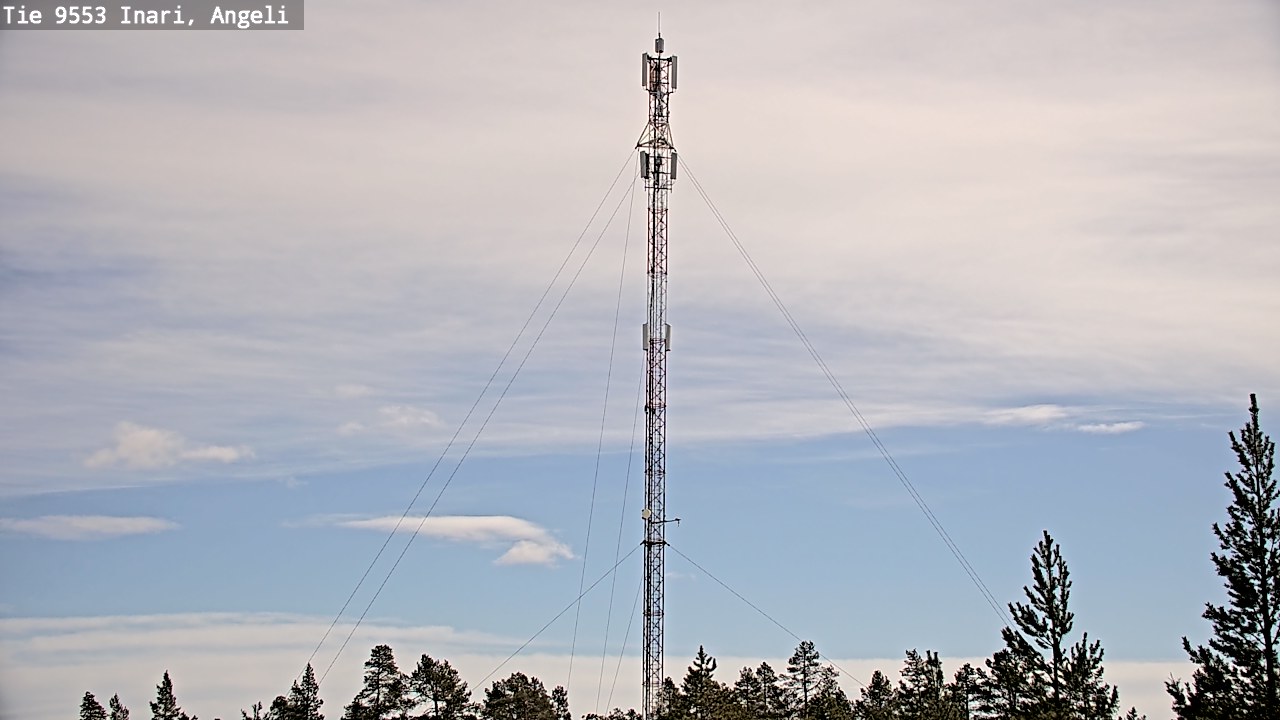 Weather Camera Image Road 9553 Inari, Angeli, Lintupuolivaara, Inari, Lappi