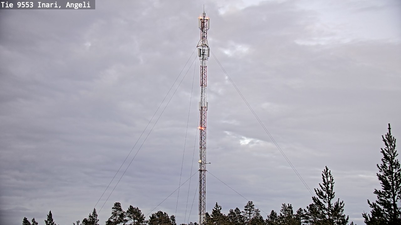 Weather Camera Image Road 9553 Inari, Angeli, Lintupuolivaara, Inari, Lappi