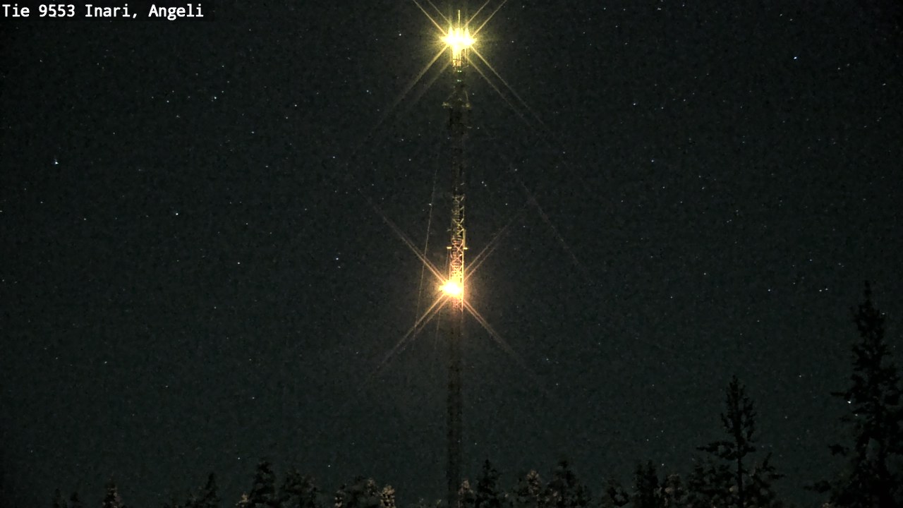 Weather Camera Image Väg 9553 Inari, Angeli, Lintupuolivaara, Inari, Lappi