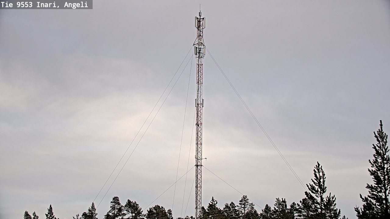 Weather Camera Image Road 9553 Inari, Angeli, Lintupuolivaara, Inari, Lappi