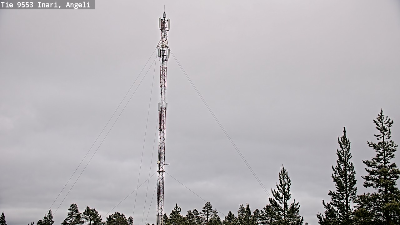 Weather Camera Image Väg 9553 Inari, Angeli, Lintupuolivaara, Inari, Lappi