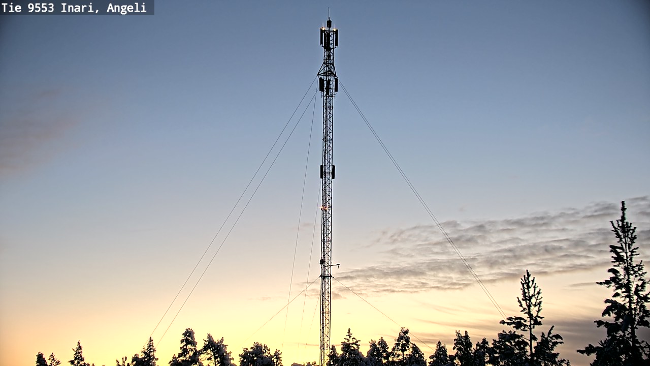 Weather Camera Image Road 9553 Inari, Angeli, Lintupuolivaara, Inari, Lappi