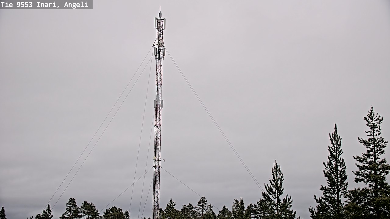 Weather Camera Image Väg 9553 Inari, Angeli, Lintupuolivaara, Inari, Lappi