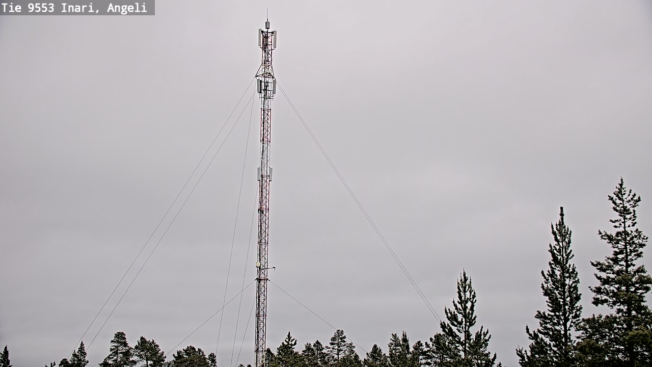 Weather Camera Image Väg 9553 Inari, Angeli, Lintupuolivaara, Inari, Lappi
