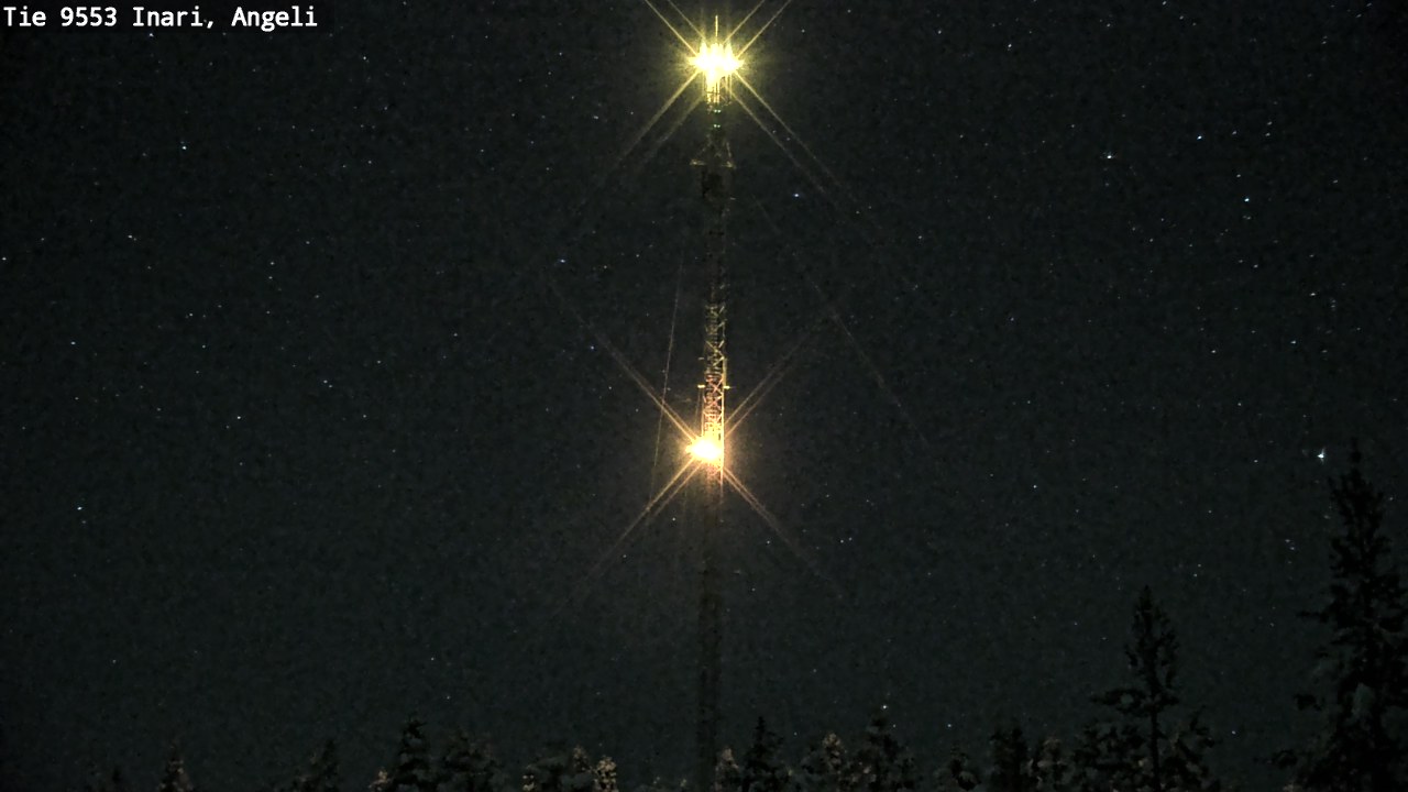 Weather Camera Image Väg 9553 Inari, Angeli, Lintupuolivaara, Inari, Lappi