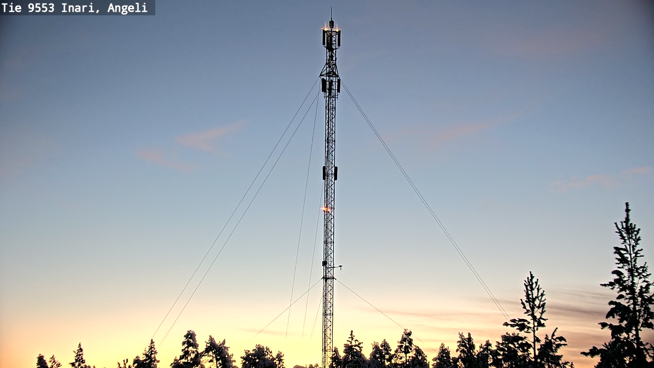 Weather Camera Image Road 9553 Inari, Angeli, Lintupuolivaara, Inari, Lappi
