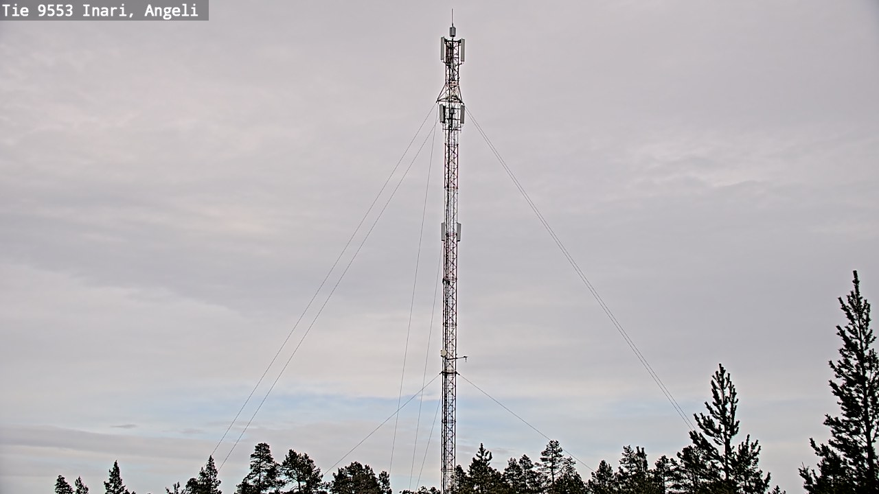 Weather Camera Image Road 9553 Inari, Angeli, Lintupuolivaara, Inari, Lappi