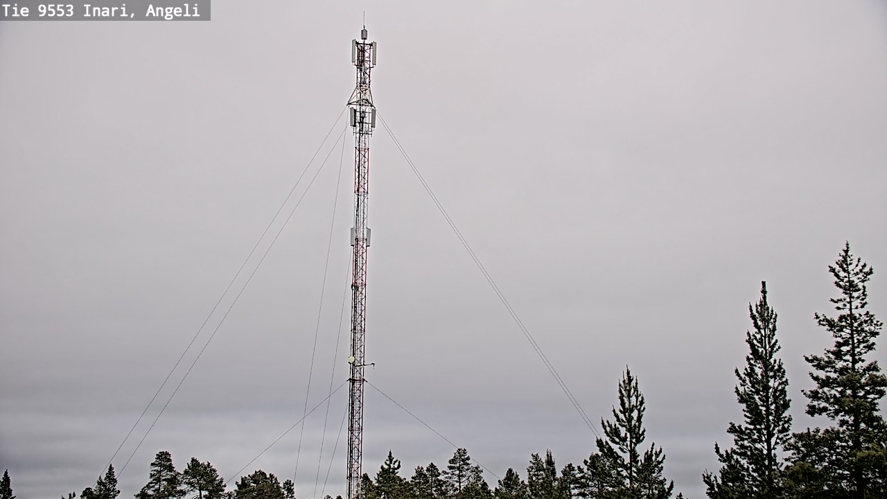 Weather Camera Image Väg 9553 Inari, Angeli, Lintupuolivaara, Inari, Lappi