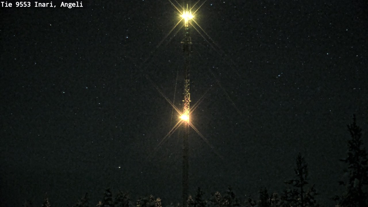 Weather Camera Image Väg 9553 Inari, Angeli, Lintupuolivaara, Inari, Lappi