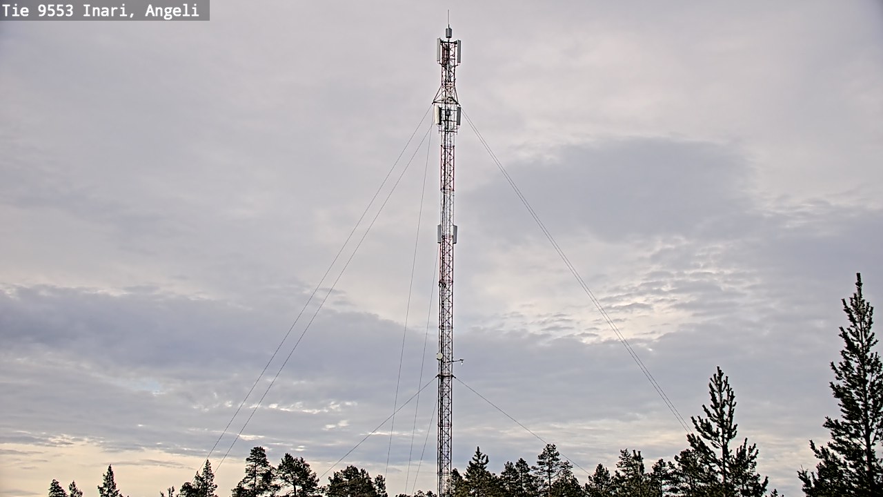 Weather Camera Image Road 9553 Inari, Angeli, Lintupuolivaara, Inari, Lappi