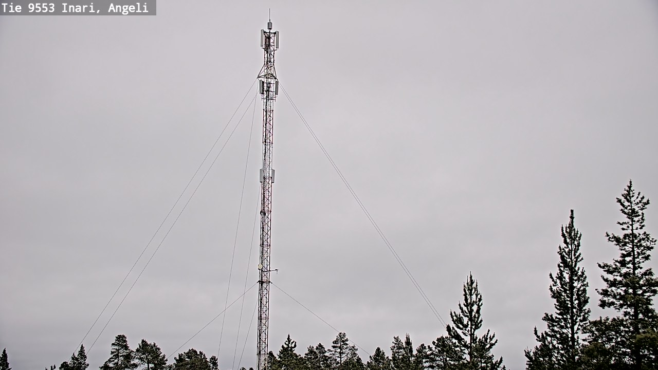Weather Camera Image Väg 9553 Inari, Angeli, Lintupuolivaara, Inari, Lappi
