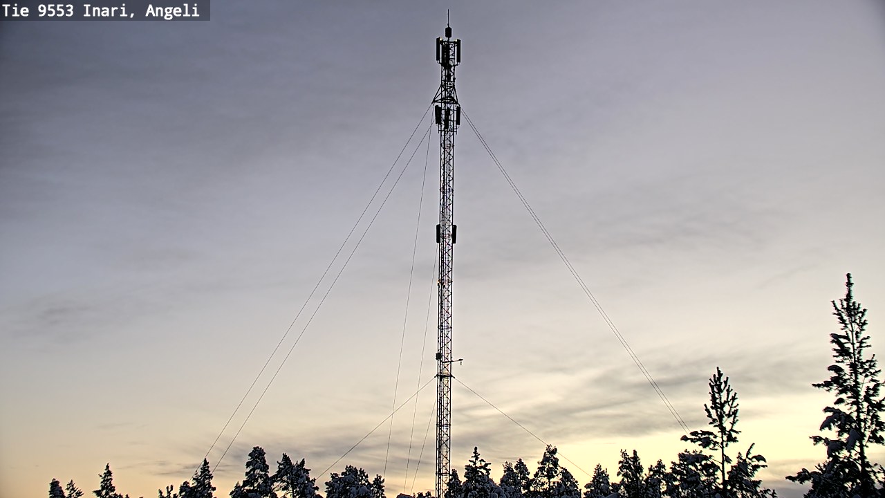 Weather Camera Image Road 9553 Inari, Angeli, Lintupuolivaara, Inari, Lappi