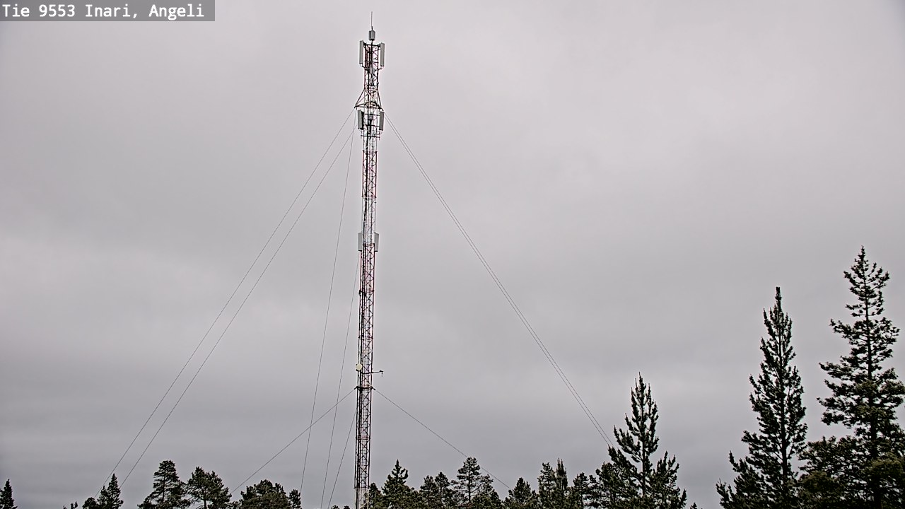 Weather Camera Image Väg 9553 Inari, Angeli, Lintupuolivaara, Inari, Lappi