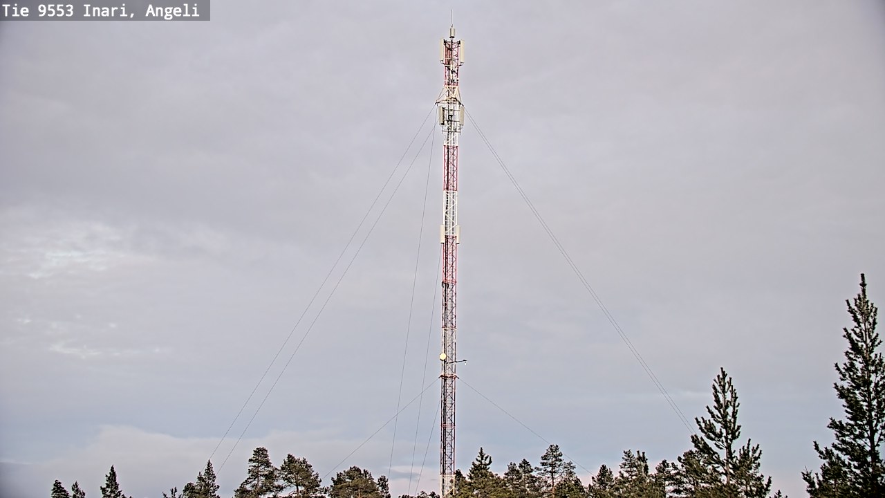 Weather Camera Image Road 9553 Inari, Angeli, Lintupuolivaara, Inari, Lappi