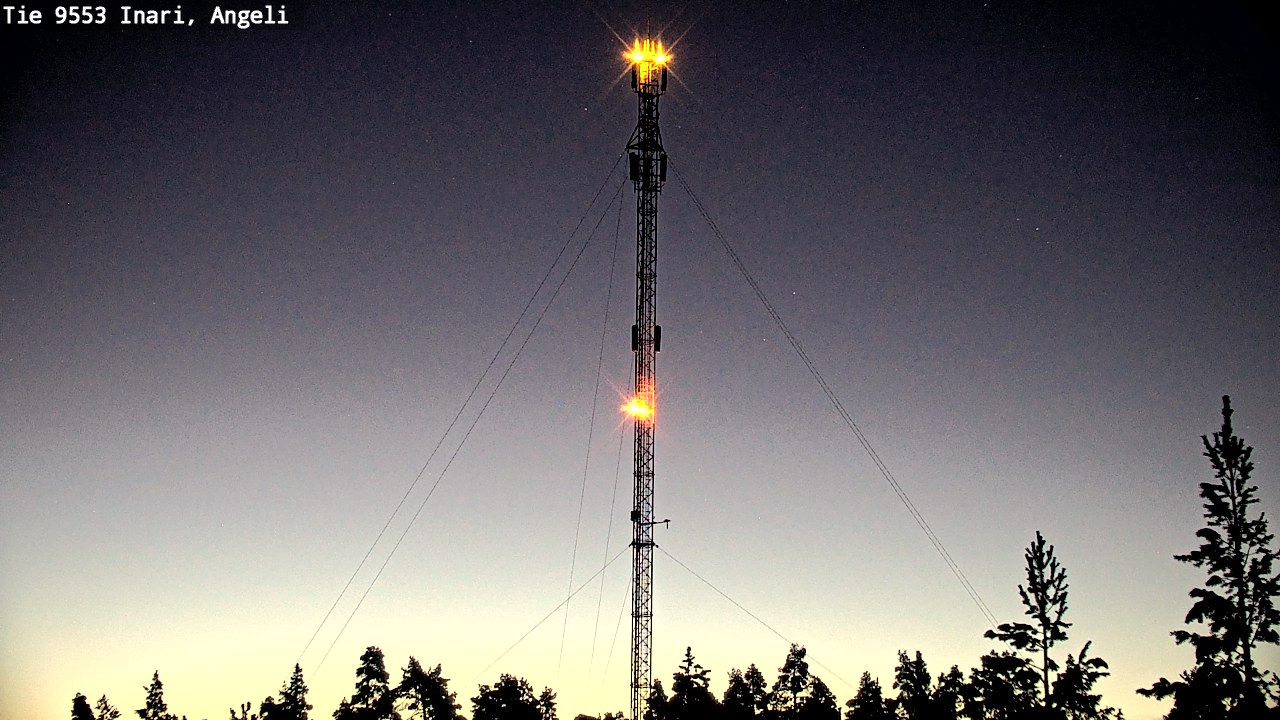 Weather Camera Image Road 9553 Inari, Angeli, Lintupuolivaara, Inari, Lappi