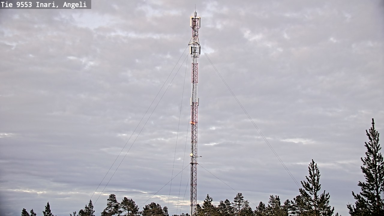 Weather Camera Image Road 9553 Inari, Angeli, Lintupuolivaara, Inari, Lappi