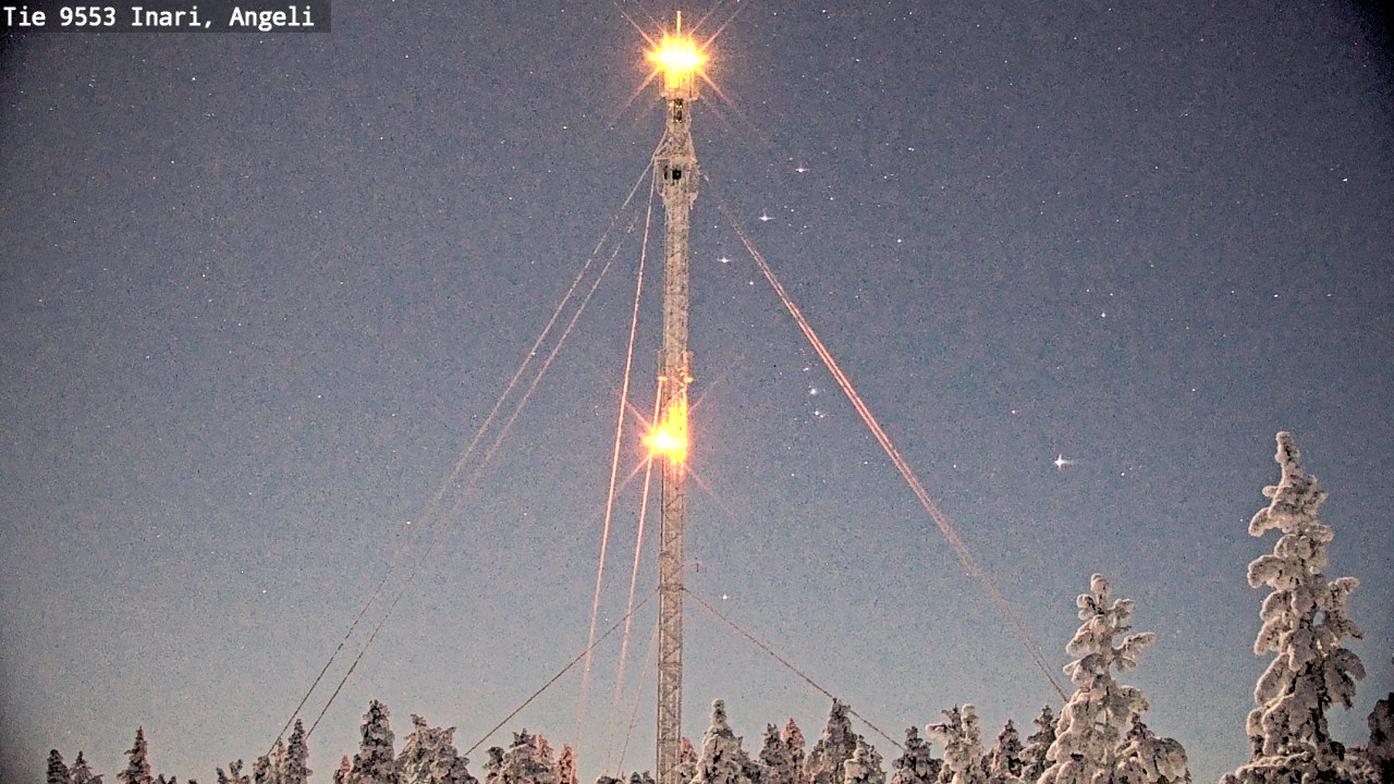 Weather Camera Image Road 9553 Inari, Angeli, Lintupuolivaara, Inari, Lappi