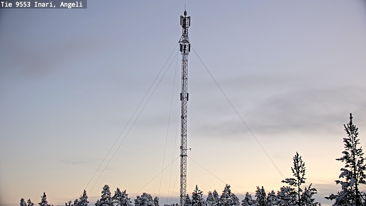 Weather Camera Image Road 9553 Inari, Angeli, Lintupuolivaara, Inari, Lappi