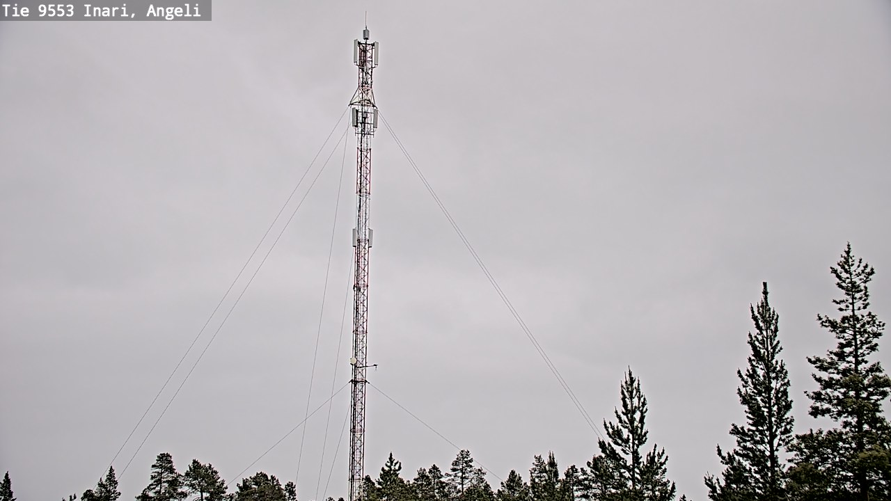 Weather Camera Image Väg 9553 Inari, Angeli, Lintupuolivaara, Inari, Lappi