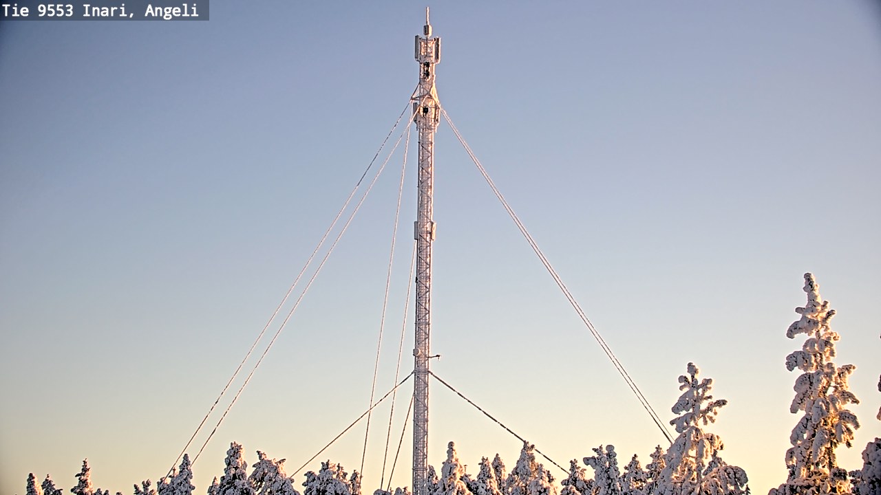 Weather Camera Image Road 9553 Inari, Angeli, Lintupuolivaara, Inari, Lappi