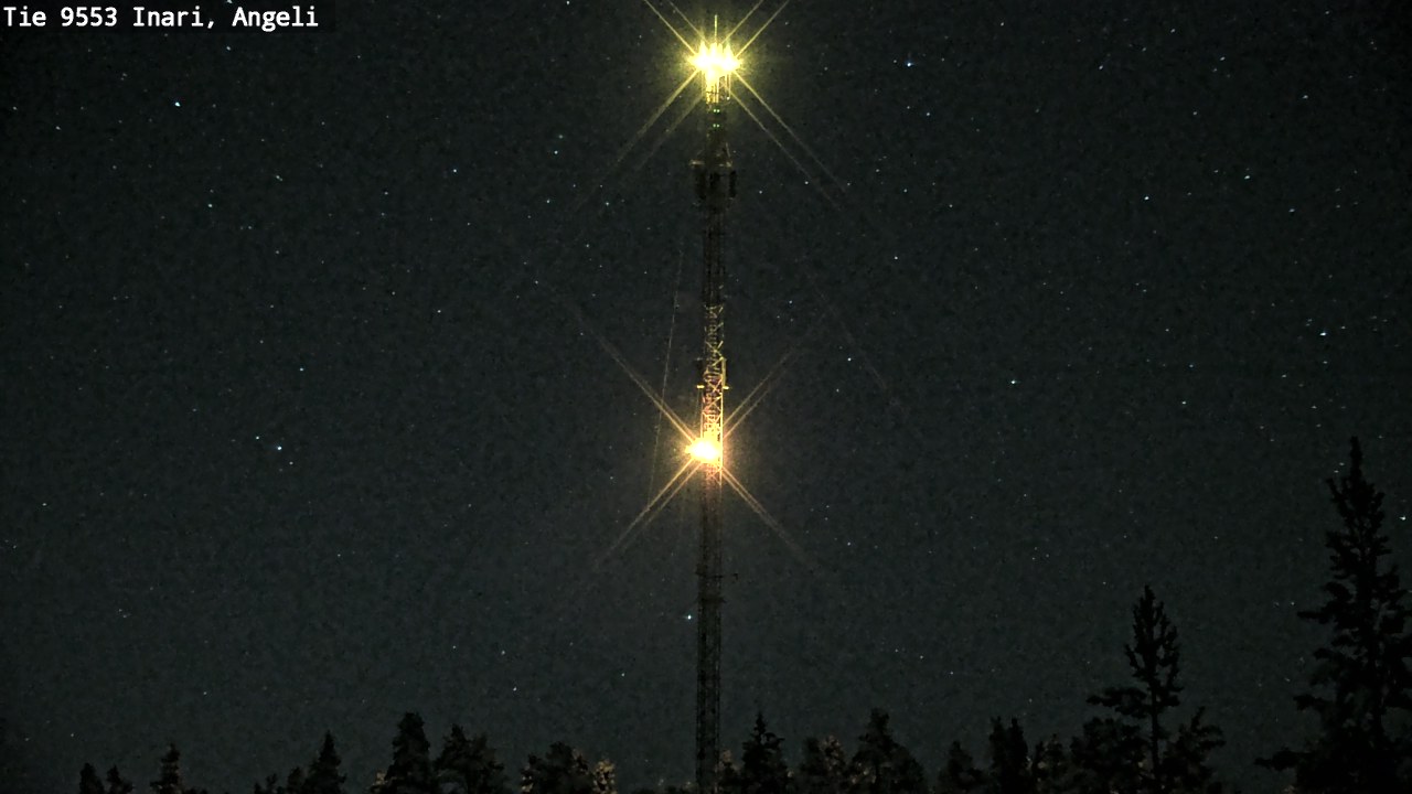 Weather Camera Image Road 9553 Inari, Angeli, Lintupuolivaara, Inari, Lappi