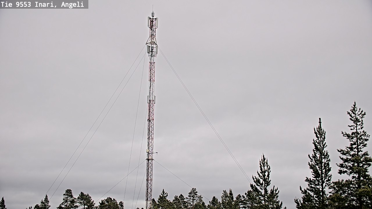 Weather Camera Image Väg 9553 Inari, Angeli, Lintupuolivaara, Inari, Lappi