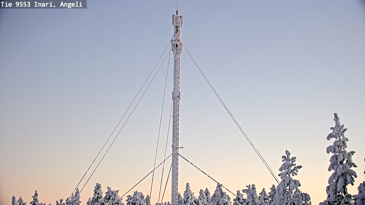 Weather Camera Image Road 9553 Inari, Angeli, Lintupuolivaara, Inari, Lappi