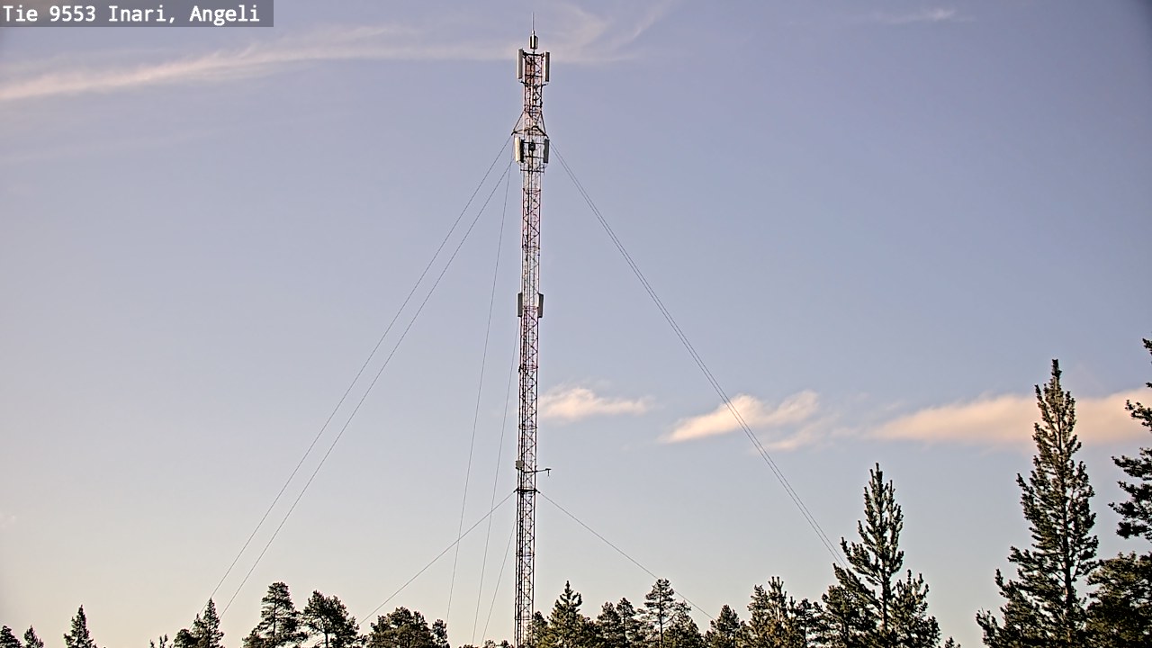 Weather Camera Image Road 9553 Inari, Angeli, Lintupuolivaara, Inari, Lappi