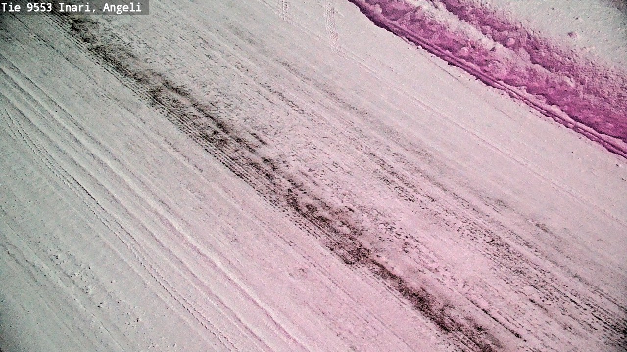 Weather Camera Image Väg 9553 Inari, Angeli, Lintupuolivaara, Inari, Lappi