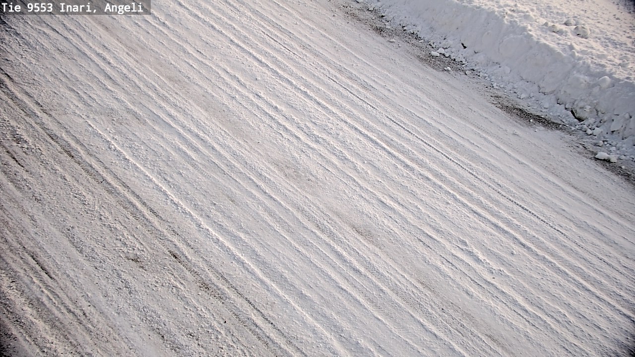 Weather Camera Image Väg 9553 Inari, Angeli, Lintupuolivaara, Inari, Lappi