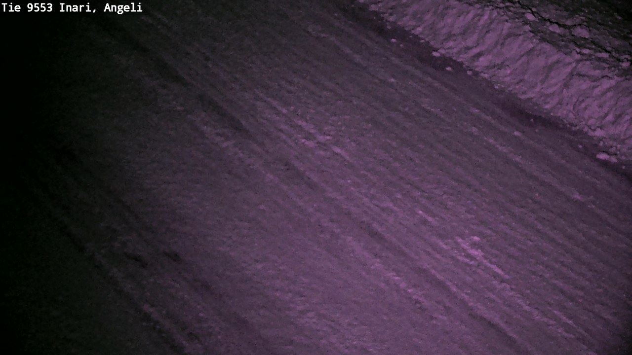 Weather Camera Image Väg 9553 Inari, Angeli, Lintupuolivaara, Inari, Lappi