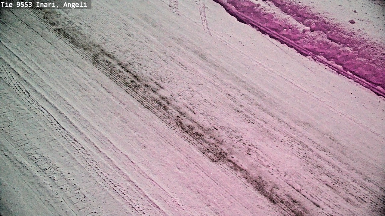 Weather Camera Image Väg 9553 Inari, Angeli, Lintupuolivaara, Inari, Lappi