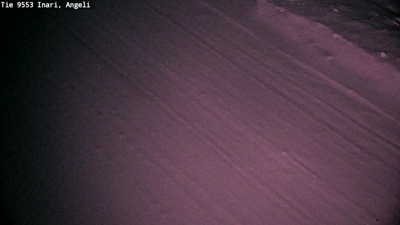 Weather Camera Image Väg 9553 Inari, Angeli, Lintupuolivaara, Inari, Lappi