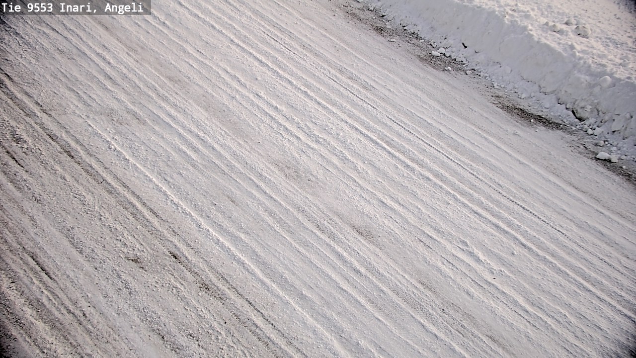 Weather Camera Image Väg 9553 Inari, Angeli, Lintupuolivaara, Inari, Lappi