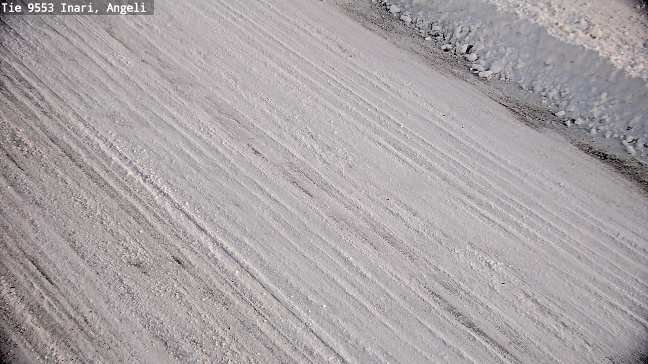 Weather Camera Image Väg 9553 Inari, Angeli, Lintupuolivaara, Inari, Lappi