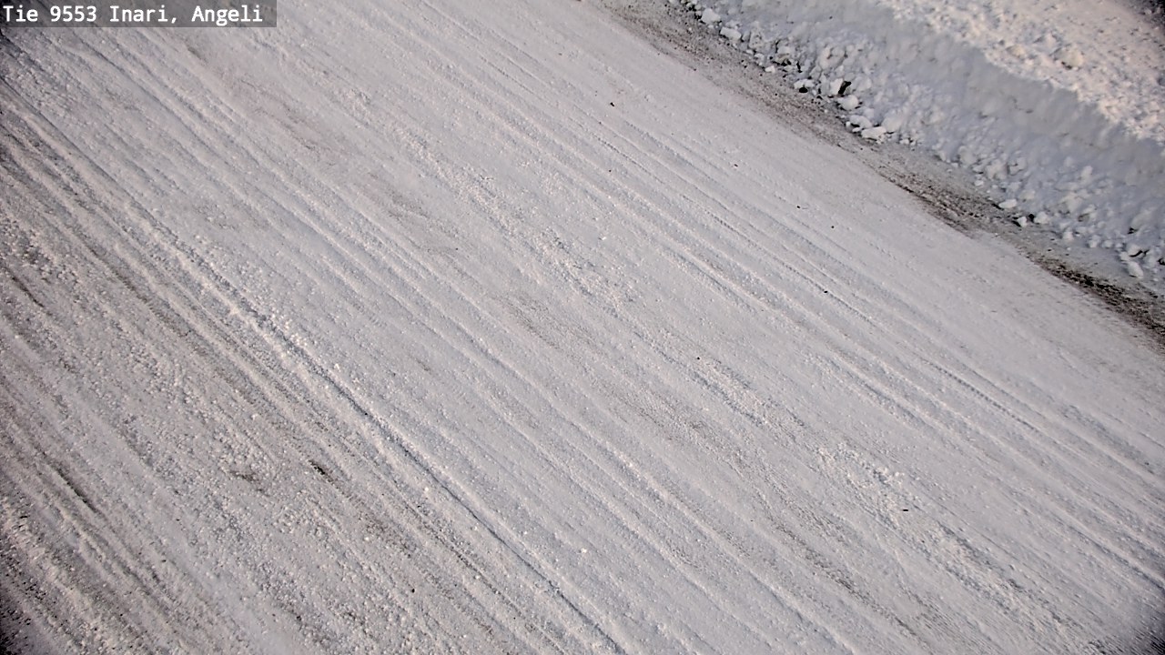 Weather Camera Image Väg 9553 Inari, Angeli, Lintupuolivaara, Inari, Lappi