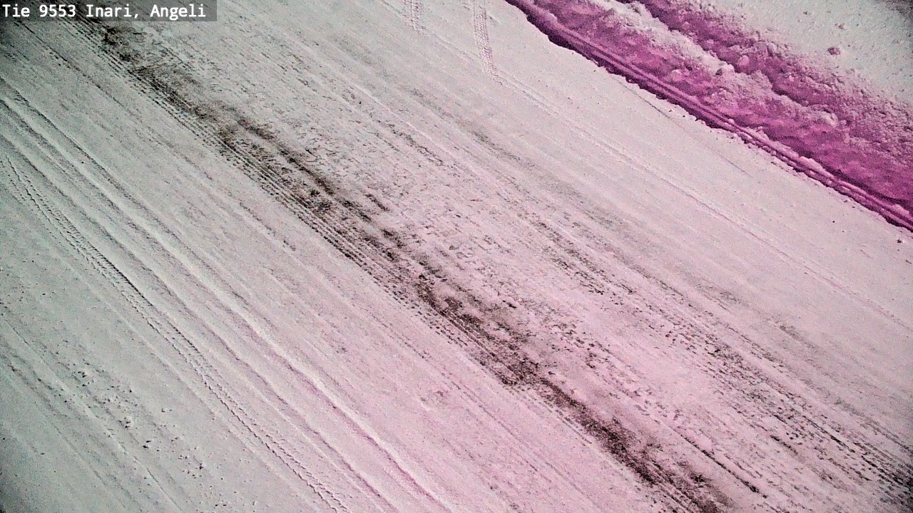 Weather Camera Image Väg 9553 Inari, Angeli, Lintupuolivaara, Inari, Lappi